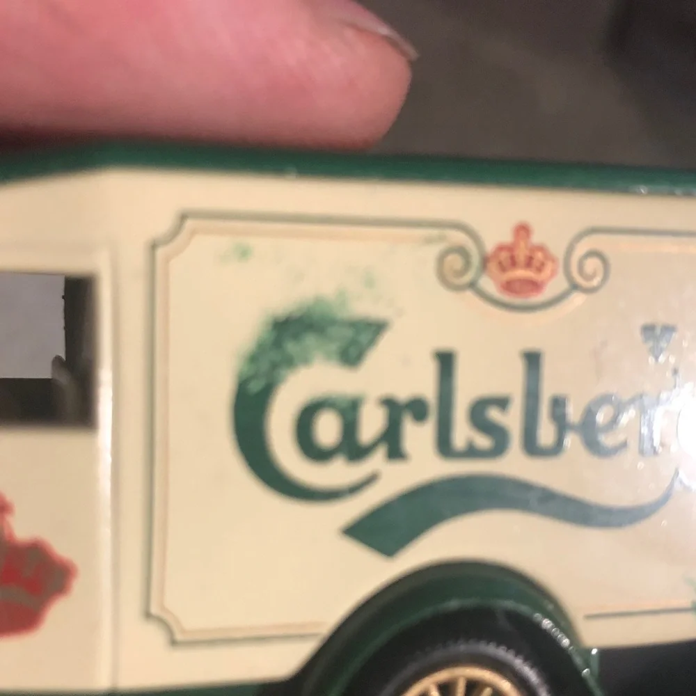 Green & Cream Vintage Style Toy Delivery Van